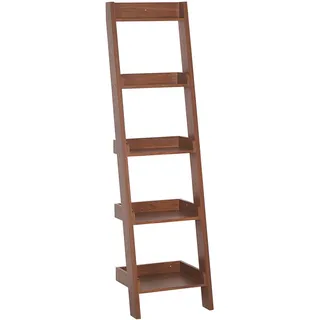 Beliani Regal 5 Fächer Mobile Duo , Dunkelbraun , Holzwerkstoff , 45x169x43 cm , Wohnzimmer, Regale, Bücherregale