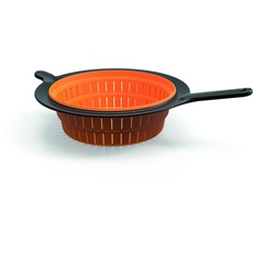 Bild Sieb, Ø 26 cm, Kunststoff/Silikon, Functional Form, Schwarz/Orange, 1027304