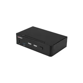 LINDY KVM-Umschalter DisplayPort® 7680 x 4320 Pixel