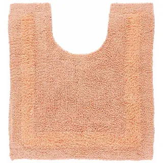 Homescapes WC-Vorleger Apricot 55 x 50 cm mit Ausschnitt