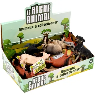 zanimo & CO - Pack mit 12 Bauernhof-Tierfiguren - 030335PA - Mehrfarbig - Kunststoff - Zum Sammeln - Kinderspielzeug - Realistisch - Miniatur - Verschiedene Tiere - Ab 3 Jahren
