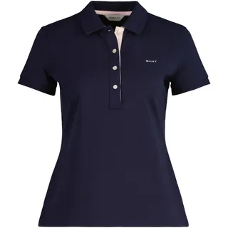 GANT Contrast Collar Kurzarm-poloshirt Evening Blue M