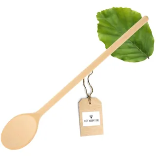 HOFMEISTER® Großer Holz-Kochlöffel, 80 cm, Rührlöffel, Buche, oval