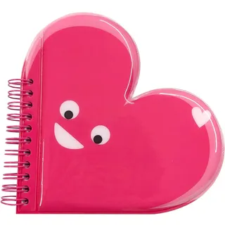 Tinc A5 Notizbuch, Gepolstert mit Herz, Elegantes Design, 160 Seiten, Weicher Einband, Rosa, für Kreative Notizen und Persönliche Organisation, Hochwertige Schreibwaren