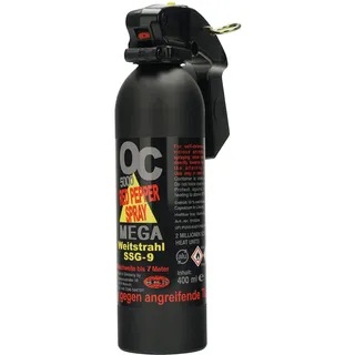 OC 5000 MEGA Weitstrahl Jet Pfefferspray 400 ml Pepper spray Abwehrspray