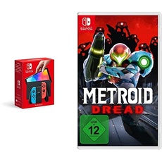 Nintendo Switch (OLED-Modell) Neon-Rot/Neon-Blau + Metroid Dread [Nintendo Switch]