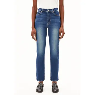 LEJAANI HIGH WAIST SLIM JEANS |  Bio-Baumwoll-Mix X-Stretch - blau (25-34)
