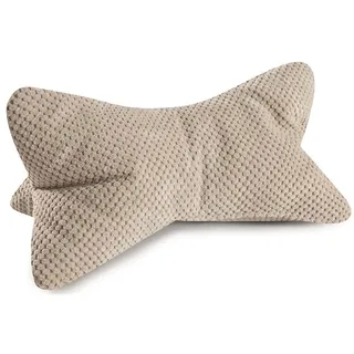 MAGMA Leseknochen COMODO -Natur-, ergonomische Form für Nacken- oder Lendenstütze, Flexible Stütze für Bücher, E-Books oder Tablets