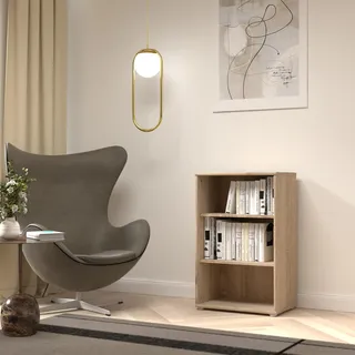 Forte Bücherregal 54 x 34,8 x 85,5 cm Braun