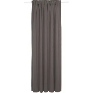 Vorhang ADAM "Uni Collection, Made in Germany" Gr. 1, braun (dunkelbraun), B:142cm H:145cm, Baumwolle (Bio-Baumwolle), Gardinen, Vorhang, Blickdichter aus 100% Bio-Baumwolle, Vorhang nach Wunschmaß
