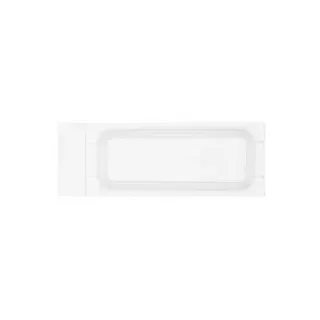 Hos Pappteller, rechteckig, Teller aus unbeschichteten Recycling Karton mit Decklage aus Zellstoff, 1 Karton = 8 Packungen à 250 Stück, 8 x 18 + 3 cm