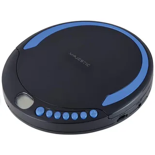 Majestic DM-1550 Tragbarer CD-Player Schwarz, Blau