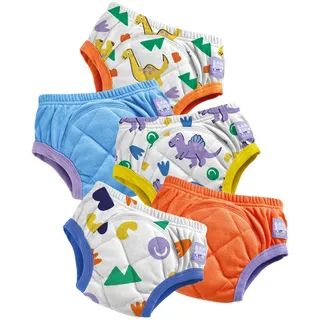 Bambino Mio Baby und Kleinkind wiederverwendbare Töpfchen-Trainingshose 5er-Pack, 3-4 Jahre, Laute Dinos, Jungen und Mädchen, Unterwäsche