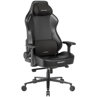 Dxracer Gamingstuhl , Schwarz , Metall, Textil , Drehkreuz , 70x132x70 cm , Wippfunktion, Wippmechanik mit Härtegradeinstellung, inklusive Armlehnen, Nackenkissen abnehmbar, Lendenkissen abnehmbar, ergonomische Rückenlehne , Büromöbel, Bürostühle, Gaming-Sessel
