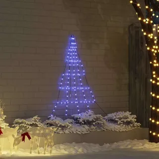 2025 Moderne LED Weihnachtsbaum mit 112 LEDs Blau 182 cm Metall - Künstliche Weihnachtsbäume,Design 7178849 1parcel - Blau
