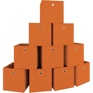 VCM Faltbox 27 x 28 x 27 cm 10-tlg. orange