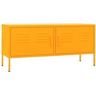 vidaXL TV-Schrank Senfgelb 105x35x50 cm Metall