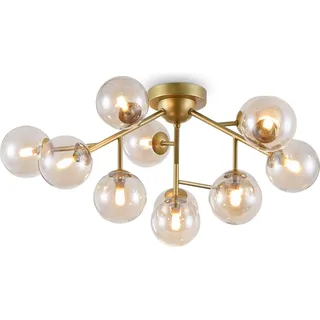 Maytoni Dallas Gold Deckenleuchte, 12-flammig, Glas Kugeln, G9, 60cm, IP20 - Gold