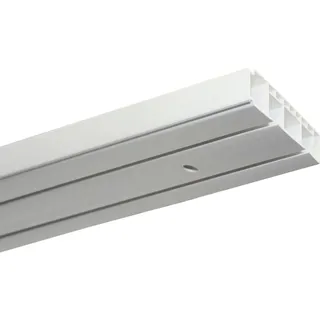 GARDINIA Vorhangschienen Set GK2 2-Lauf weiß, 150 cm,