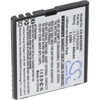 AccuCell Akku passend für Bea-fon SL495, Bea-fon SL595, Bea-fon SL595 Plus, 3,7V, 600mAh