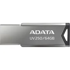 Bild von ADATA UV250 16GB BLACK (16 GB, USB 2.0, USB A), USB Stick, Silber