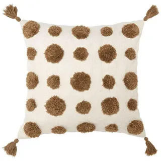 Kissenhülle , Braun , Textil , Uni , 45x45 cm , Heimtextilien, Bezüge, Kissenbezüge