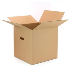 Only Boxes, Packung mit 10 Umzugskartons, Umzugskartons, Transportbox, mit Griffen für einfache Handhabung, Maße 40 x 40 cm, sehr stabile Kartonbox, 100% umweltfreundlich