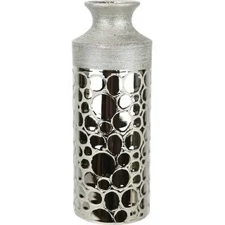I.GE.A. Tischvase »Vase aus Keramik« Keramikvase Blumenvase Zylindrisch Blumen Dekovase Deko Hochzeitsdeko, beige