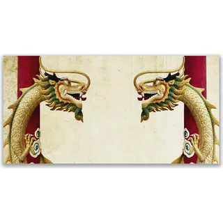 Küchenrückwand aus Glas 140x70cm Spritzschutz Drachen Kunst