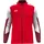Trainingsjacke rot/weiß/dunkelrot S