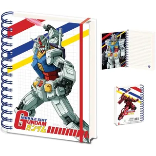 Bold Design for Sci-Fi Fans Pyramid International Gundam Notizbuch mit Spiralbindung, A5, farbig geschnitten