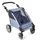 Puppen-Zwillingsbuggy Puppen-Trailer Roadster jeans blau