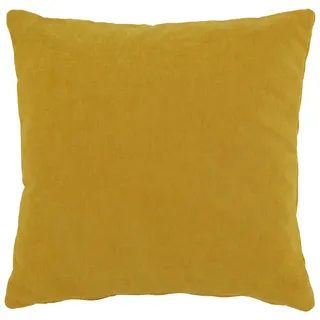 Zierkissen , Gelb , Textil , Füllung: Schaumstoff, Vlies , 45x45 cm , Goldenes M , Heimtextilien, Wohntextilien, Kissen, Zierkissen