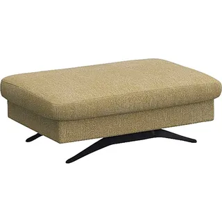 FLEXLUX Pouf »Glow Sitzhocker, Polsterhocker«, Hocker mit Stauraum, Fuß schwarz FLEXLUX Mustard Yellow