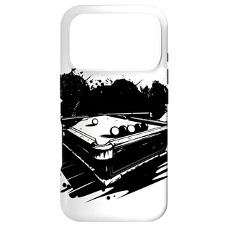 Hülle für iPhone 17 Pro Billard Skizze Billardlehrer Billardtisch