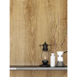 FunStick Dekofolie Holzoptik Vintage 40CM x 6M Selbstklebende Folie Küche Möbelfolie Holz Klebefolie Eiche Rustikal Holzmaserung Textur für Türen Küchenschranke Esstisch Tischplatte