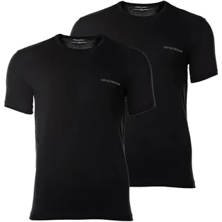 Emporio Armani T-Shirt »T-Shirt CORE LOGOBAND 2er Pack«, schwarz