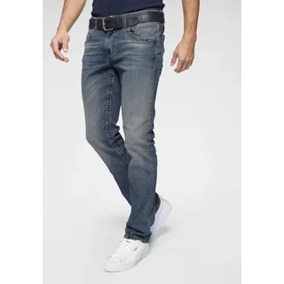 Camp David Straight-Jeans »NI:CO:R611«, mit markanten Steppnähten blau