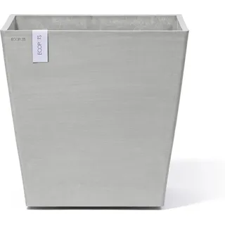 Ecopots Pflanztopf Rotterdam Rollen Weißgrau 49,7 cm x 50 cm