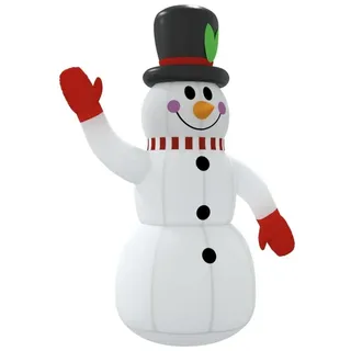vidaXL Aufblasbarer Schneemann mit LEDs 120 cm