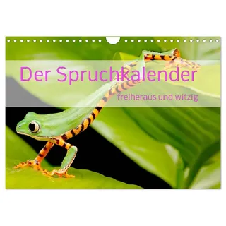 Der Spruchkalender - freiheraus und witzig (Wandkalender 2026 DIN A4 quer), CALVENDO Monatskalender: Sprüche zum schmunzeln (CALVENDO Spass)