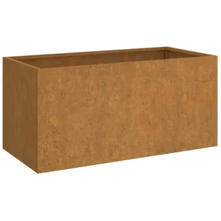 Pflanzkübel 62 x 30 x 29 cm Cortenstahl