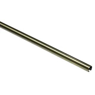 GARDINIA Gardinenstange Memphis mit Innenlauf I 1-läufig Ø 16 mm 120 cm Messing-antik