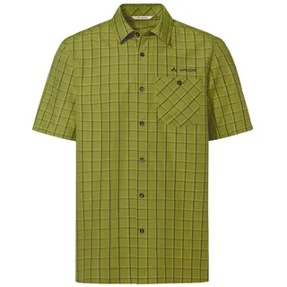 VAUDE Men's Albsteig Shirt III, Herren Kurzarm-Hemd zum Wandern, Dark Leaf, L