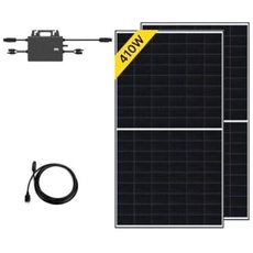 Robinsun Performance 820Wp / Basic Solarpanel-Set, selbstinstallationsfähig, Plug & Play (nicht im Lieferumfang enthalten), Micro-Wechselrichter 800 W inklusive WLAN + Verbindungskabel