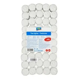 Teelichter, ohne Duft, Hochwertige Rechaudkerze für eine gemütliche Atmosphäre, 1 Packung = 200 Stück