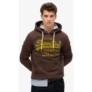 Superdry Kapuzensweatshirt VL Tonal Relaxed Hood Braun S