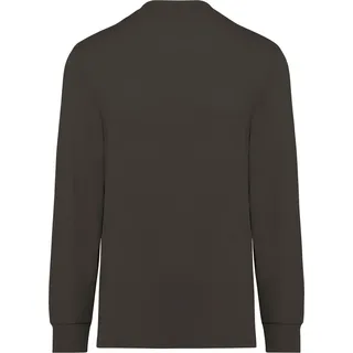 WK. Designed To Work Umweltfreundliches Uni-T-Shirt mit langen Ärmeln - Dunkelgrau