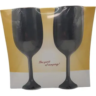 Camp4 Weinglas schwarz - 2er Set - Schwarz
