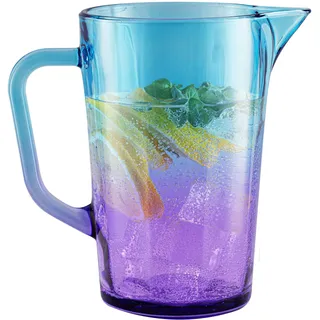 Trend For Home Wasserkaraffe Glas 1 Liter mit Handlichem Griff Bunt Wasserkrug 19 cm Glaskanne Blau Lila Glaskrug Wasserkanne Glaskaraffe Glas Carafe Pitcher Glaskanne 1l Bunte, Gigi Dreamy Sunset